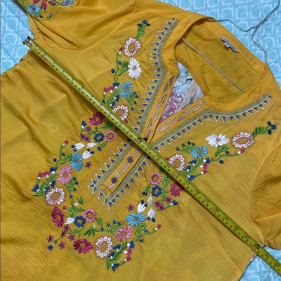 John + Mark, patchwork and embroidered bohemian blouse - Picture 5 of 6
